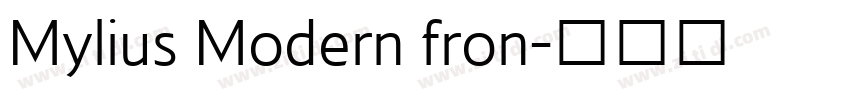 Mylius Modern fron字体转换